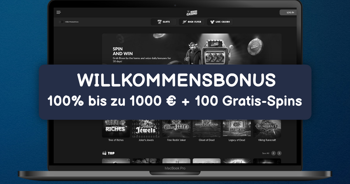 Bison Casino welcome bonus