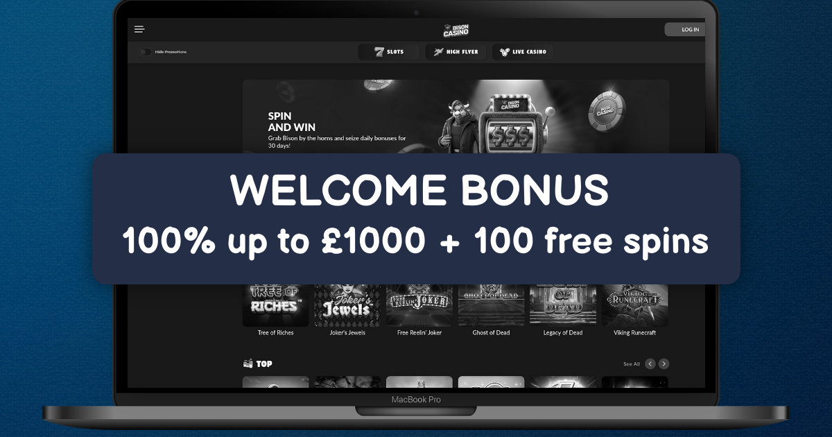 Bison Casino welcome bonus